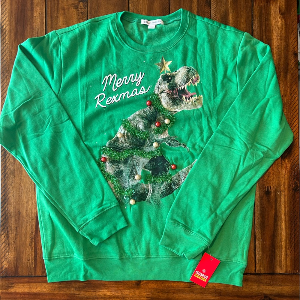 T-REX Christmas Pullover